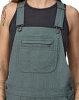 Women's Stand Up Overalls 5 in - River Rock Green