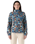 Patagonia Women's Lightweight Synchilla Snap-T Pullover Swallowtail Geo / Still Blue - Booley Galway