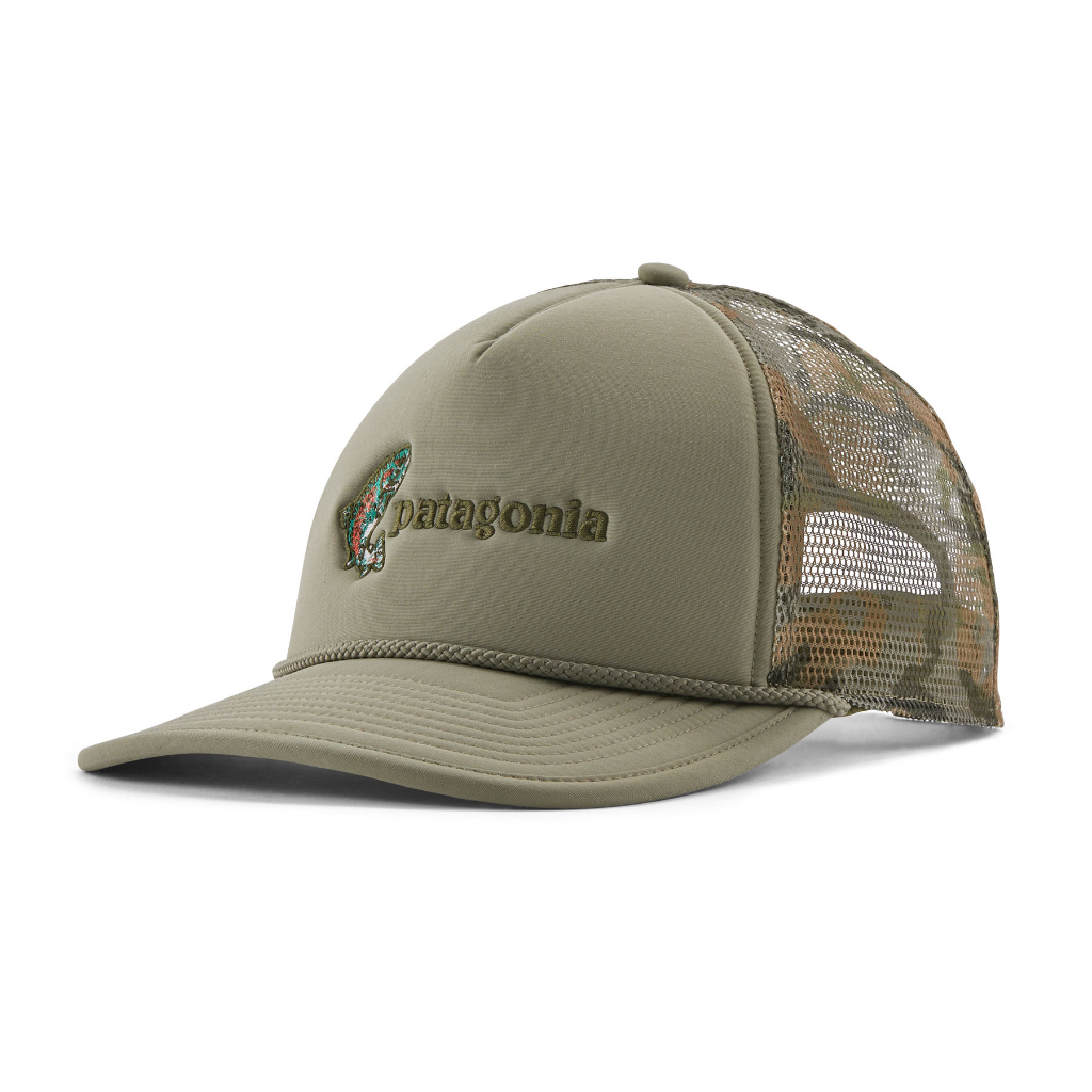 Patagonia Broadcaster Hat Fish Jump / River Rock Green - Booley Galway