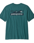 Patagonia Men's Boardshort Logo Pocket Responsibili-Tee Wetland Blue - Booley Galway