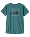 Patagonia Women's Capilene Cool Daily Graphic S/S '73 Skyline / Wetland Blue X-Dye - Booley Galway