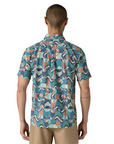 Men's Go To Shirt - Swallowtail Geo / Still Blue