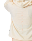 Women's Celest Full Zip Hoodie - Smoke White