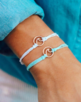 Wave Charm Bracelet - Gold / Seafoam