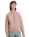 Women's TWO-Ways Reversible Bomber Jacket - Mineral / Natural