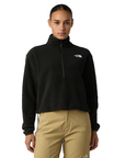 The North Face Women's Glacier 1/2 Zip Short Fleece TNF Black - Booley Galway