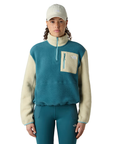 The North Face Women's Yumiori 1/4 Zip Fleece Space / Gravel / Blue Eclipse - Booley Galway