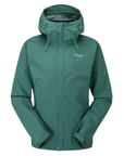 Women's Downpour Eco Waterproof Jacket - Eucalyptus