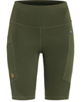 Fjallraven Women's Abisko Short Tights Deep Forest - Booley Galway