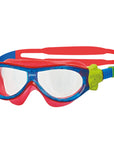 Zoggs Kids Phantom Mask Blue / Red / Clear Lens - Booley Galway