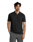 Sherpa Adventure Gear Men's Bali Polo Shirt Black Prayer Wheel - Booley Galway
