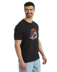 Sherpa Adventure Gear Men's Bali Retro Sunset Tee Black - Booley Galway