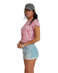Sherpa Adventure Gear Women's Neha V-Neck Tee Rosie Bhodi Leaf - Booley Galway