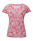 Sherpa Adventure Gear Women's Neha V-Neck Tee Rosie Bhodi Leaf - Booley Galway