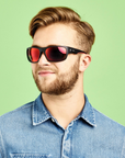 SINNER Bruno Matte Black / Red / Smoke Red Oil Lens - Booley Galway