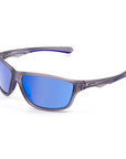 Sinner Eyak Matte Cry Grey / Polarised SINTEC Smoke Icy Blue Oil Lens - Booley Galway