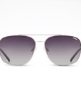 SINNER Bodega Shiny Silver Metal / Polarised SINTEC Gradient Green Lens - Booley Galway