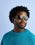 SINNER Bodega Shiny Silver Metal / Polarised SINTEC Gradient Green Lens - Booley Galway