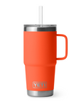 Yeti Rambler 24 oz Straw Mug Papaya - Booley Galway