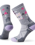 Smartwool Women's Hike Full Cushion Alpine Perch Crew Light Gray - Booley Galway