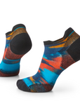 Women's Run Targeted Cushion Brushed Print Low Ankle - Alpine Blue