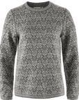 Fjallraven Women's Snow Round Neck Sweater Grey - Booley Galway
