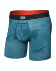 Saxx Men's Multi-Sport Mesh Performance Boxer Brief 6 in Platinum Camo / Rich Teal - Booley Galway