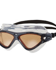Zoggs Tri-Vision Mask Grey / Black / Tinted Copper Lens - Booley Galway