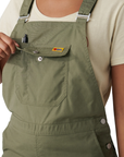 Fjallraven Women's Vardag Dungaree Trousers Green - Booley Galway