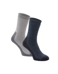 Silverpoint All Terrain Merino Hiker 2 Pack Ash and Denim - Booley Galway