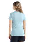 Icebreaker Women's Merino Tech Lite II S/S T-Shirt Nature has the Answers Haze - Booley Galway
