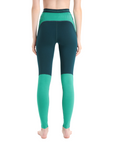 Icebreaker Women's 200 ZoneKnit Merino Leggings Green Glory / Fresh - Booley Galway