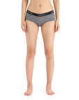 Icebreaker Women's Merino Sprite Hot Pants Gritstone Heather / Black - Booley Galway