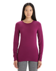 Icebreaker Women's 200 Oasis L/S Crewe Go Berry - Booley Galway