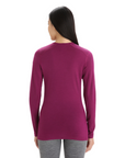 Icebreaker Women's 200 Oasis L/S Crewe Go Berry - Booley Galway