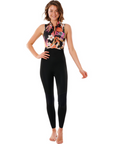 Rip Curl Women's G Bomb Hi Waist Long Jane Black / Pink - Booley Galway