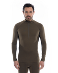 Artilect Men's Flatiron 185 1/4 Zip Deep Olive / Black - Booley Galway