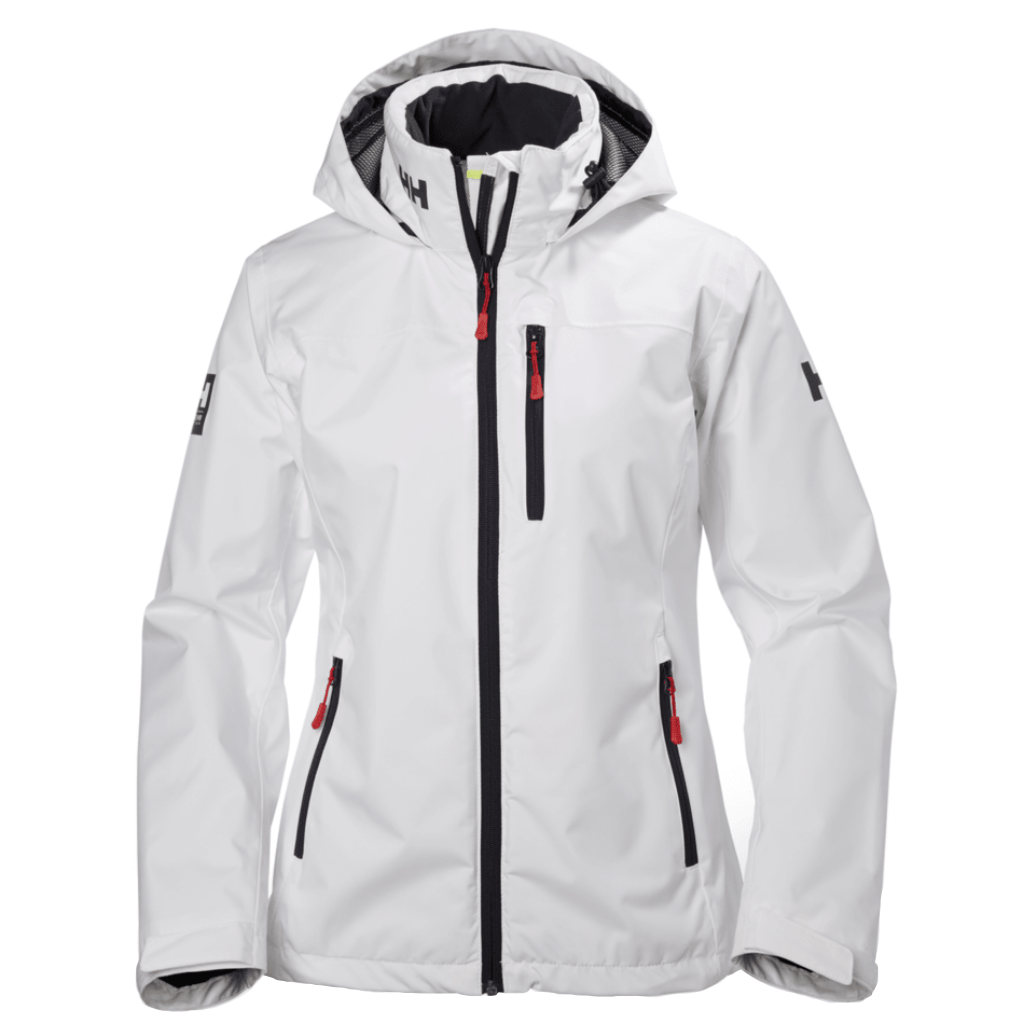 Helly Hansen Women's Crew Hooded Midlayer Jacket White - Booley Galway
