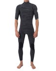 Men's Dawn Patrol Chest Zip S/S 2/2GB Camo - booley Galway
