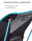 Helinox Chair One Black / Cyan Blue - Booley Galway