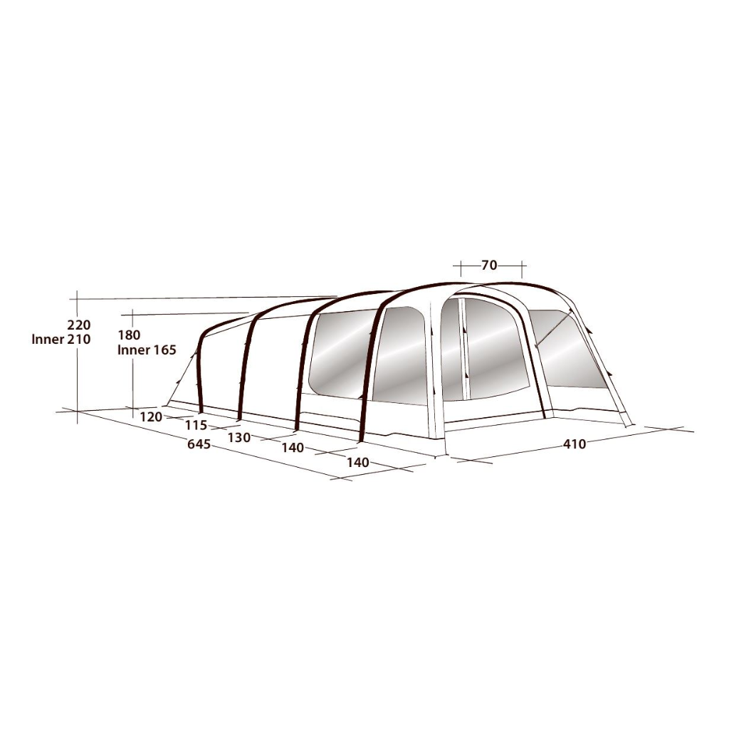outwell avondale 6pa air tent Outwell Avondale 6PA