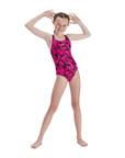 Speedo Kids Hyper Boom Allover Medalist Black / Pink - Booley Galway
