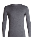 Icebreaker Men's 200 Oasis L/S Crewe Gritstone Heather - Booley Galway