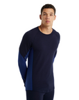 Icebreaker Men's 260 Zone L/S Crewe Midnight Navy / Royal Navy - Booley Galway