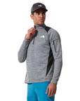 The North Face Men's Athletic Outdoor 1/4 Zip Midlayer Asphalt Grey Light Heather / TNF Black - Booley Galway