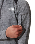 The North Face Men's Athletic Outdoor 1/4 Zip Midlayer Asphalt Grey Light Heather / TNF Black - Booley Galway