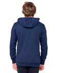 Rip Curl Men's Down The Line Hooded Pop Over Fleece Navy - Booley Galway