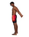 Speedo Men's Placement Jammer Black / Dragonfire Orange - Booley Galway