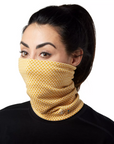 Smartwool Merino Reversible Pattern Neck Gaiter Honey Gold Dot - Booley Galway