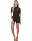 Rip Curl Women's Dawn Patrol 2/2 Short Sleeve Spring Suit Black - Booley Galway